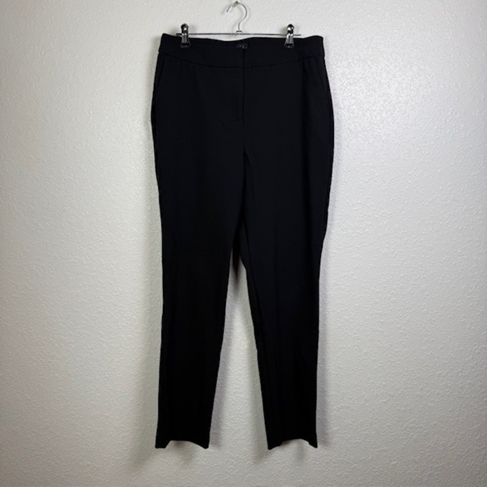 Nicole Miller Essential Easy Care Perfect Fit Dress Pant Trousers Black Size 8